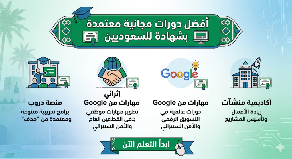 Gemini_Generated_Image_oldpa2oldpa2oldp-1024x559 أفضل دورات مجانية معتمدة بشهادة للسعوديين 2026 (ابدأ الآن وطور مهاراتك)
