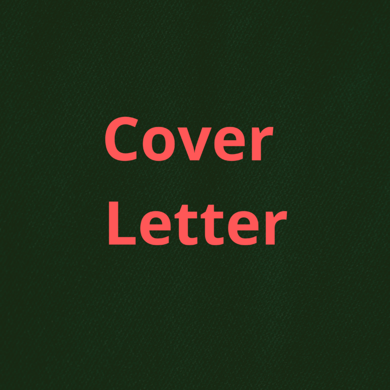 "نموذج احترافي لكتابة رسالة الغطاء Cover Letter للتوظيف".