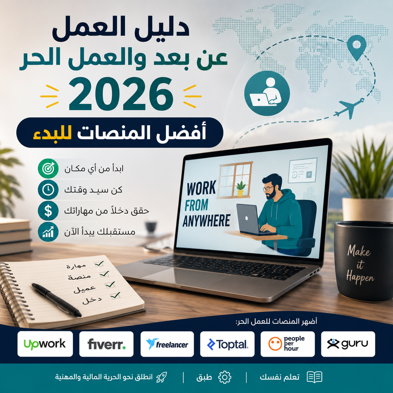 العمل عن بعد والعمل الحر